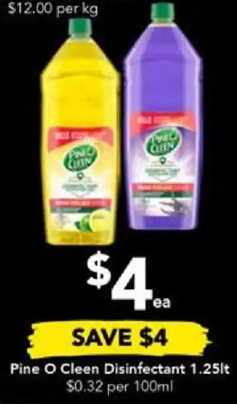 Drakes Pine O Cleen Disinfectant 1.25lt offer