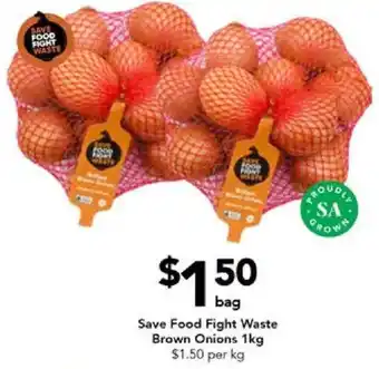 Drakes Save Food Fight Waste Brown Onions 1kg offer