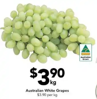 Drakes Australian White Grapes offer