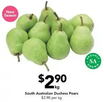 Drakes South Australian Duchess Pears offer