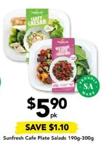 Drakes Sunfresh Cafe Plate Salads 190g-300g offer