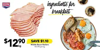 Drakes Middle Bacon Rashers offer