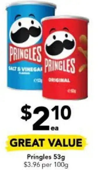 Drakes Pringles 53g offer