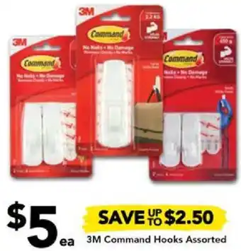 3M Command Hooks Assorted