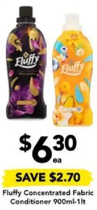 Drakes Fluffy Concentrated Fabric Conditioner 900ml-1lt offer