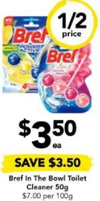 Drakes Bref In The Bowl Toilet Cleaner 50g offer