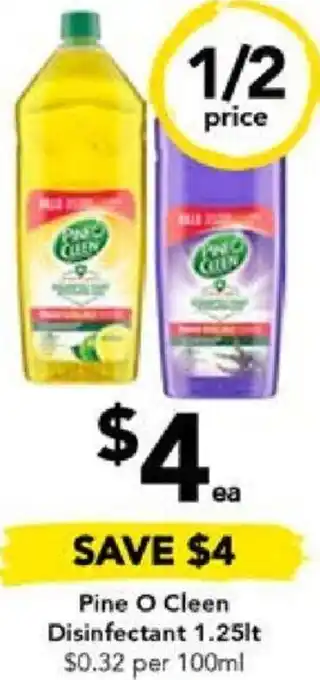 Drakes Pine O Cleen Disinfectant 1.25lt offer