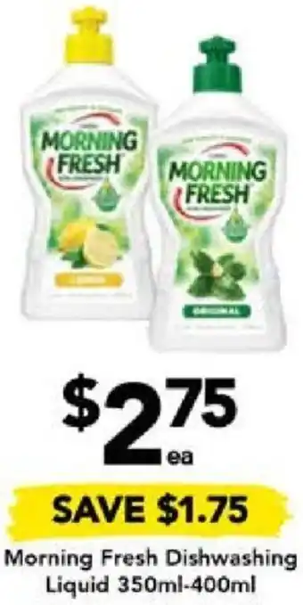 Drakes Morning Fresh Dishwashing Liquid 350ml-400ml offer