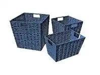 4Baby Paper Rope Tray Basket Navy Small