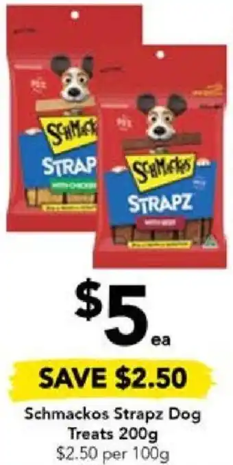 Drakes Schmackos Strapz Dog Treats 200g offer