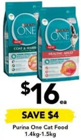 Drakes Purina One Cat Food 1.4kg-1.5kg offer