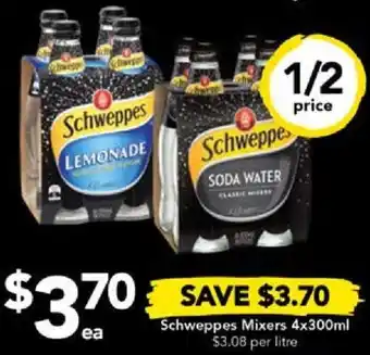 Drakes Schweppes Mixers 4x300ml offer