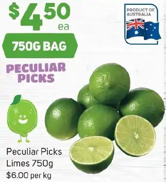 Foodland Peculiar Picks Limes 750g offer