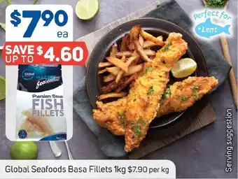 Foodland Global Seafoods Basa Fillets 1kg offer