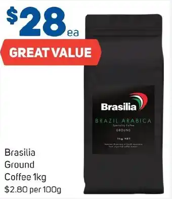 Brasilia Ground Coffee 1kg
