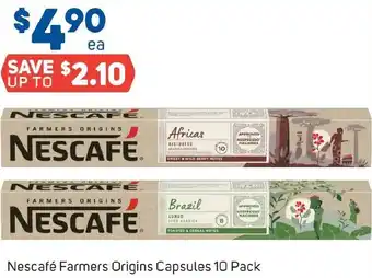 Foodland Nescafé Farmers Origins Capsules 10 Pack offer