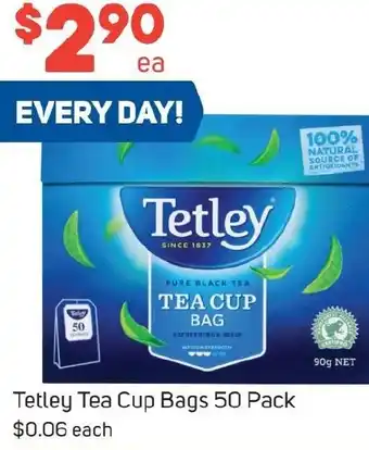 Foodland Tetley Tea Cup Bags 50 Pack offer
