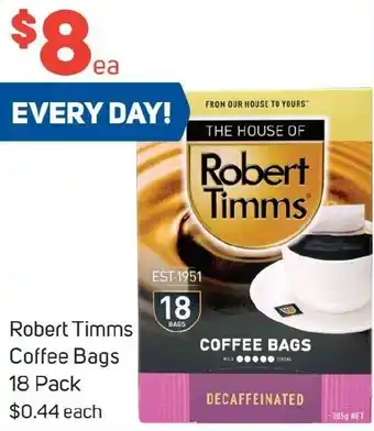 Foodland Robert Timms Coffee Bags 18 Pack offer