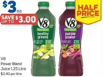 Foodland V8 Power Blend Juice 1.25 Litre offer