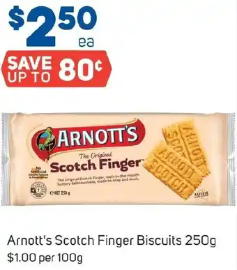 Foodland Arnott's Scotch Finger Biscuits 250g offer