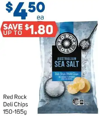 Foodland Red Rock Deli Chips 150-165g offer