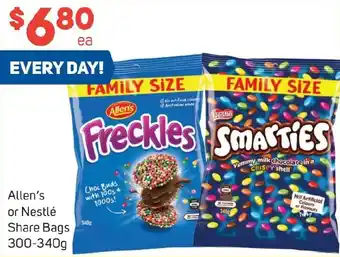 Foodland Allen's or Nestlé Share Bags 300-340g offer