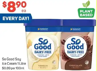 Foodland So Good Soy Ice Cream 1 Litre offer