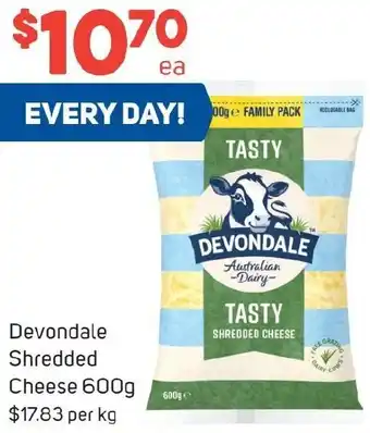 Foodland Devondale Shredded Cheese 600g offer
