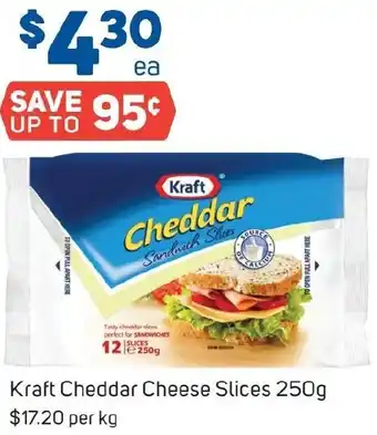 Foodland Kraft Cheddar Cheese Slices 250g ` offer