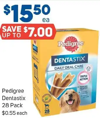 Foodland Pedigree Dentastix 28 Pack offer