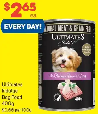 Foodland Ultimates Indulge Dog Food 400g offer
