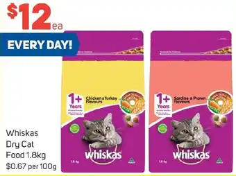 Foodland Whiskas Dry Cat Food 1.8kg offer