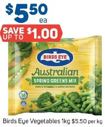 Foodland Birds Eye Vegetables 1kg offer