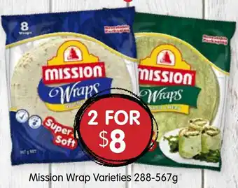 Spudshed Mission Wrap Varieties 288-567g offer