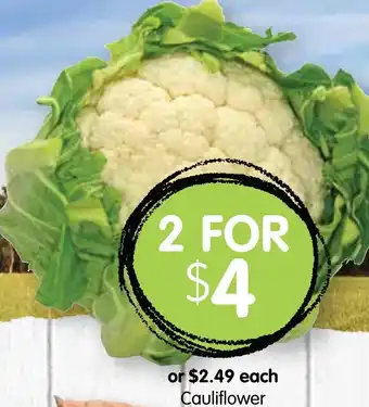 Spudshed Cauliflower offer