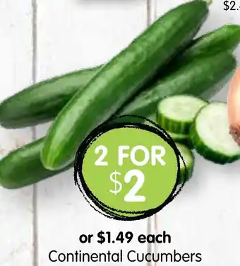 Spudshed Continental Cucumbers offer