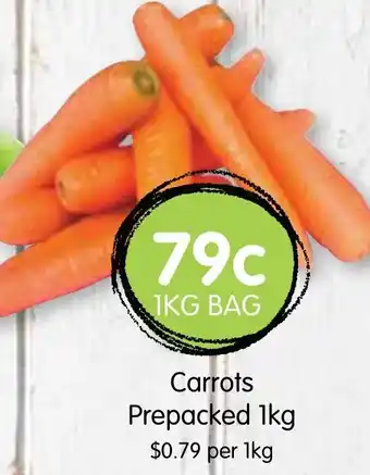 Spudshed Carrots Prepacked 1kg offer