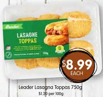Spudshed Leader Lasagna Toppas 750g offer