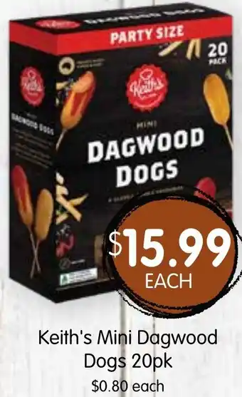 Spudshed Keith's Mini Dagwood Dogs 20pk offer