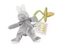 Baby Bunting Bunnies By The Bay Wee Silly Buddy Soother Holder Bunny - Grey offer