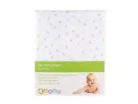 Baby Bunting 4Baby Cot Fitted Sheet Triangles Mint/Grey offer
