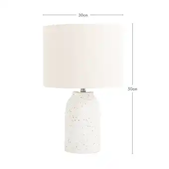 Pillow Talk Luca Table Lamp by Habitat offer