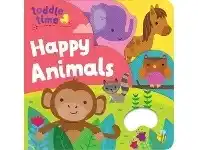 Toddle Time Grab and Hold Board Book - Happy Animals
