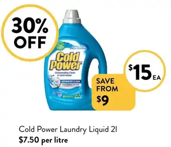 Foodworks Cold Power Laundry Liquid 21 offer