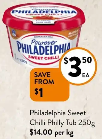 Philadelphia Sweet Chilli Philly Tub 250g