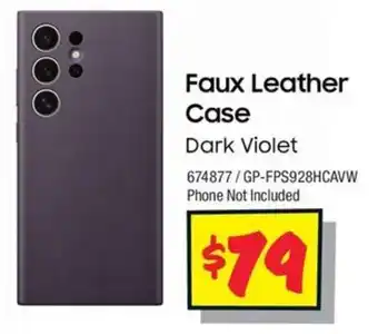 JB Hi-Fi Faux Leather Case Dark Violet offer