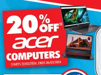 The Good Guys acer COMPUTERS offer