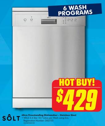 Solt deals freestanding dishwasher