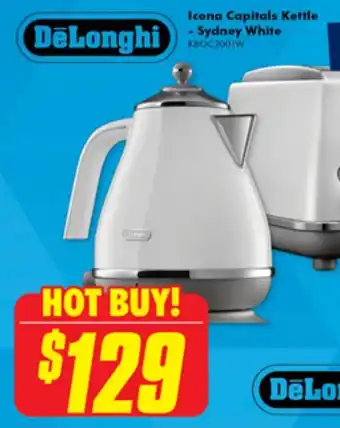 The Good Guys Icona Capitals Kettle - Sydney White offer