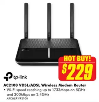 The Good Guys AC2100 VDSL/ADSL Wireless Modem Router offer
